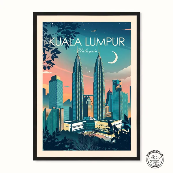 Kuala Lumpur Travel Gift Poster
