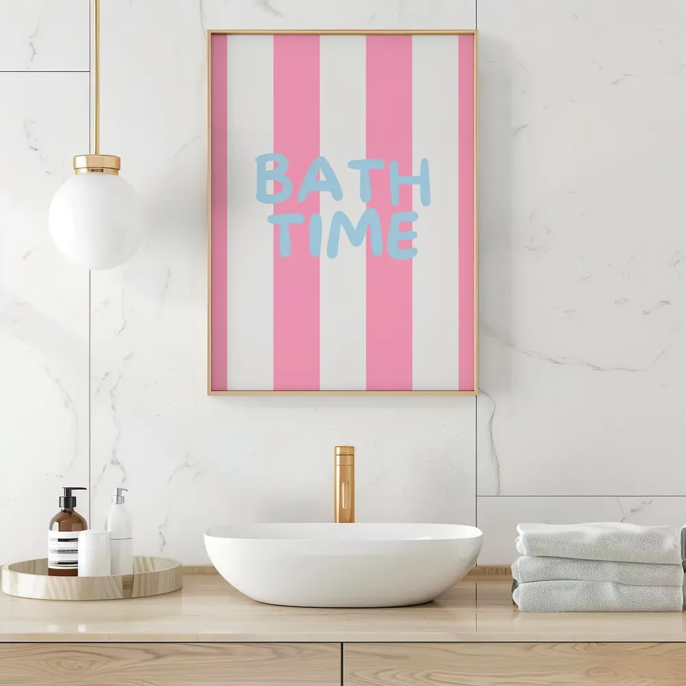 Bath Time Wall Art, Fun Bathroom Poster Print - Image 2