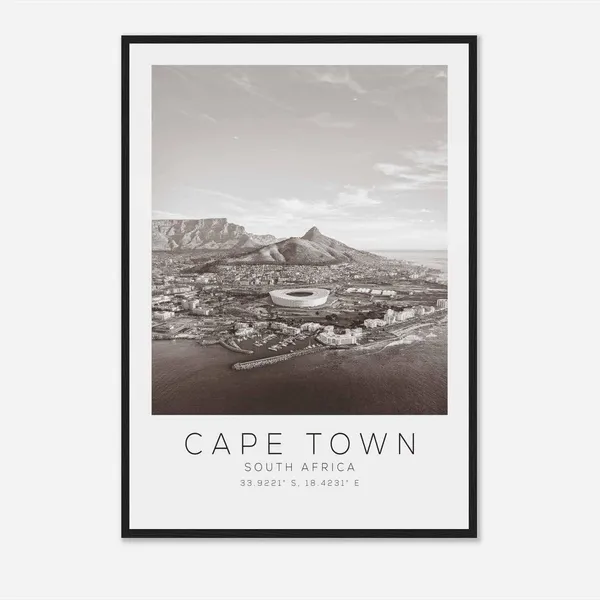 Cape Town South Africa Minimalist Travel Poster Print