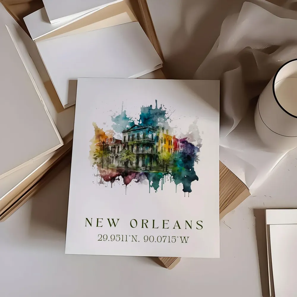 New Orleans Personalized Travel Poster, Louisiana - Image 5