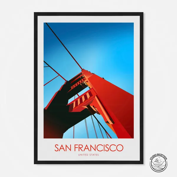 San Francisco California Travel Poster