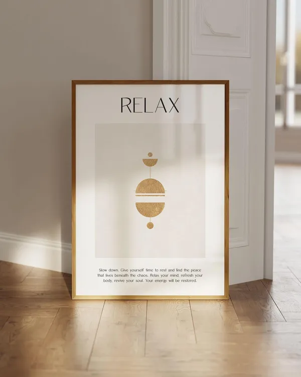 Relaxation Mindfulness Spiritual Quotes Art Print
