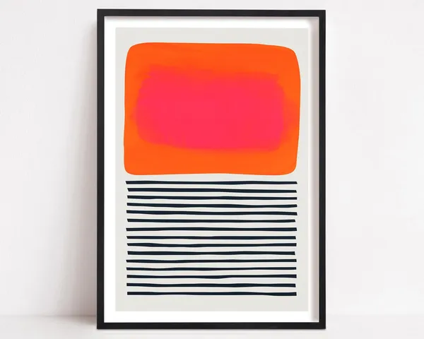 Abstract Colour Field Art, Modernist Art Print