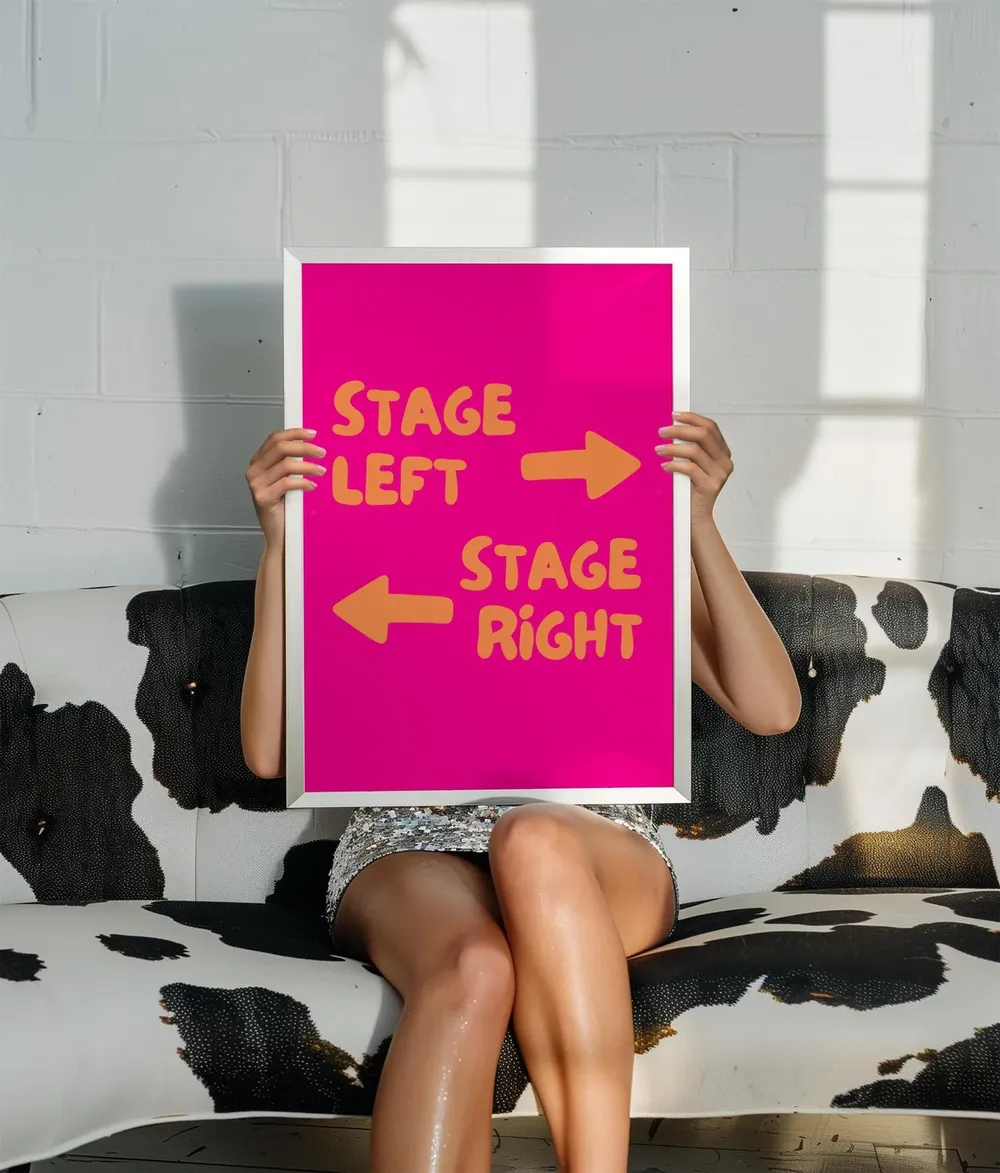 Stage Direction Theatre Lover Drama Classroom Art Print - Image 5