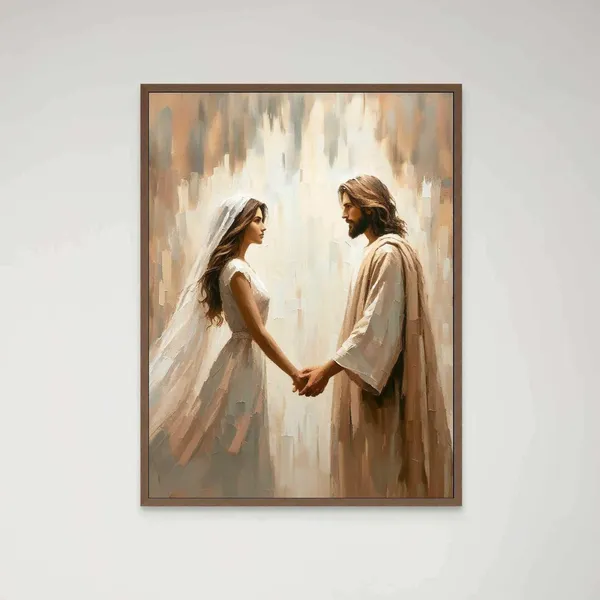 The One To Trust Christian Jesus and Woman Art Print