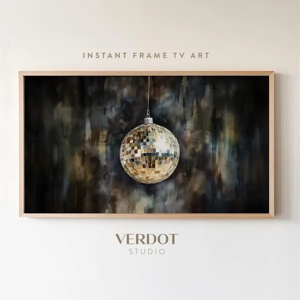 New Year Disco Ball Christmas Bauble Art Print