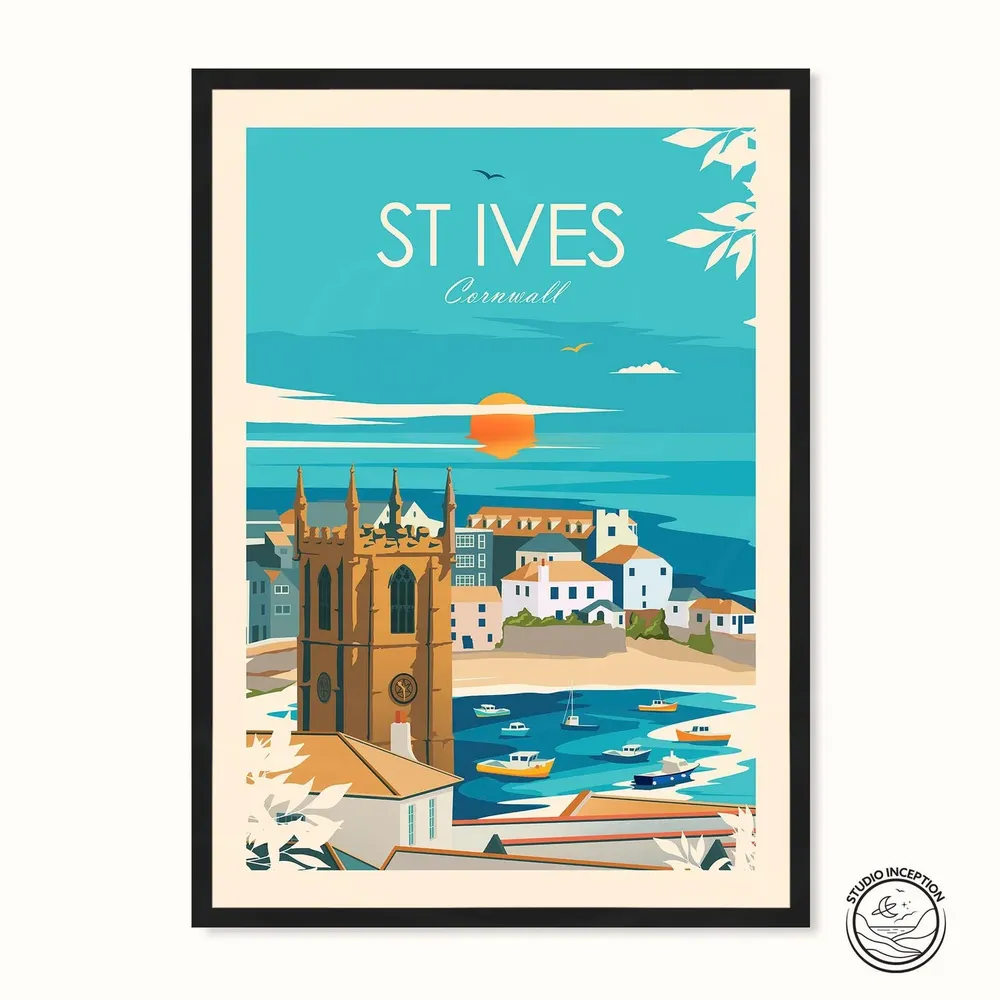 St Ives Cornwall Travel Print
