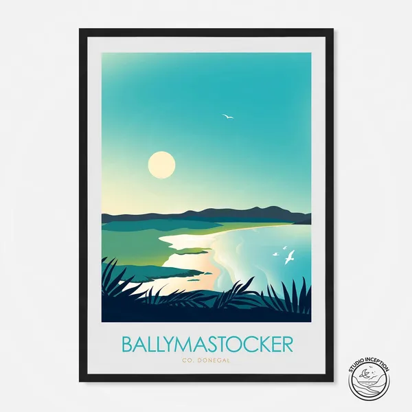 Donegal Travel Poster, Wild Atlantic Way Print