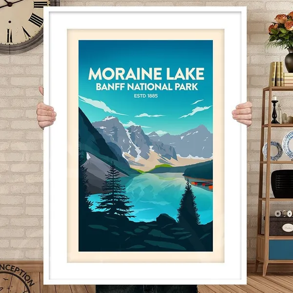 Banff National Park, Moraine Lake Travel Poster