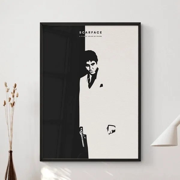 Scarface Minimalist Movie Poster Art Print