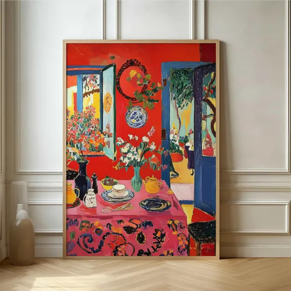 Fauvist Interior Kitchen Wall Poster Art Print