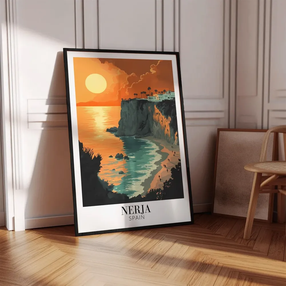 Nerja Spain Travel Wall Hanging Poster - Image 2