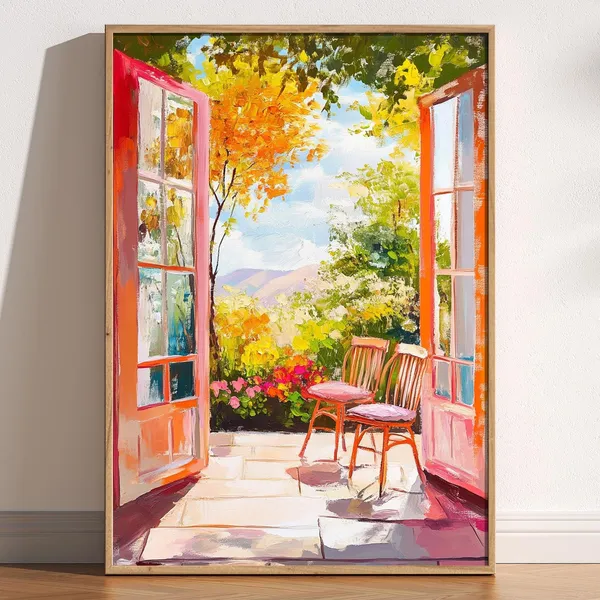 Open Window Matisse-Inspired Fauvism Art Print