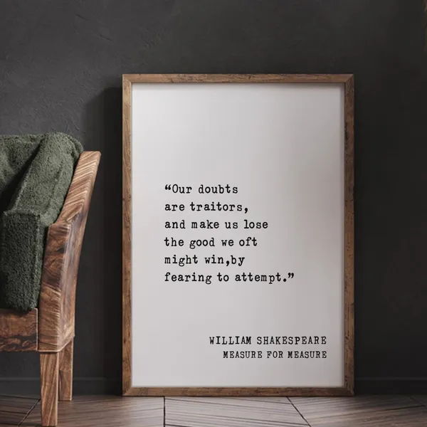 Measure For Measure Shakespeare Quote Art Print