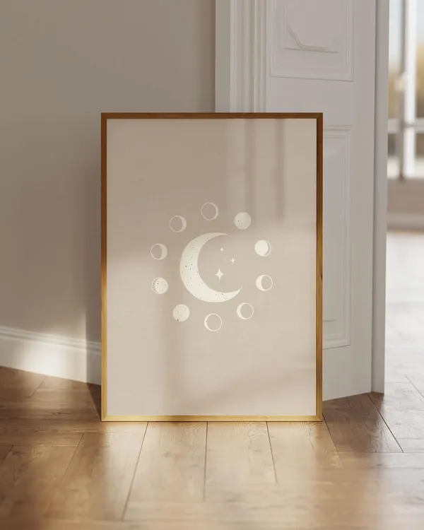 Moon Spiritual Wall Decor Poster Print