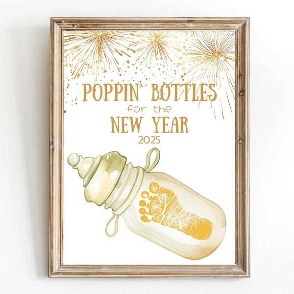 Poppin The Bottle Happy New Year 2025 Art Print