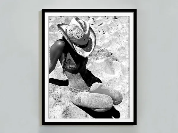 Coastal Cowgirl Bikini Print, Beach Photography