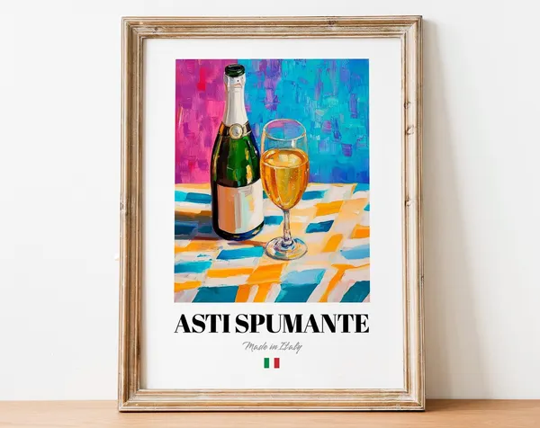 Asti Spumante Celebratory Sparkling Wine Art Print