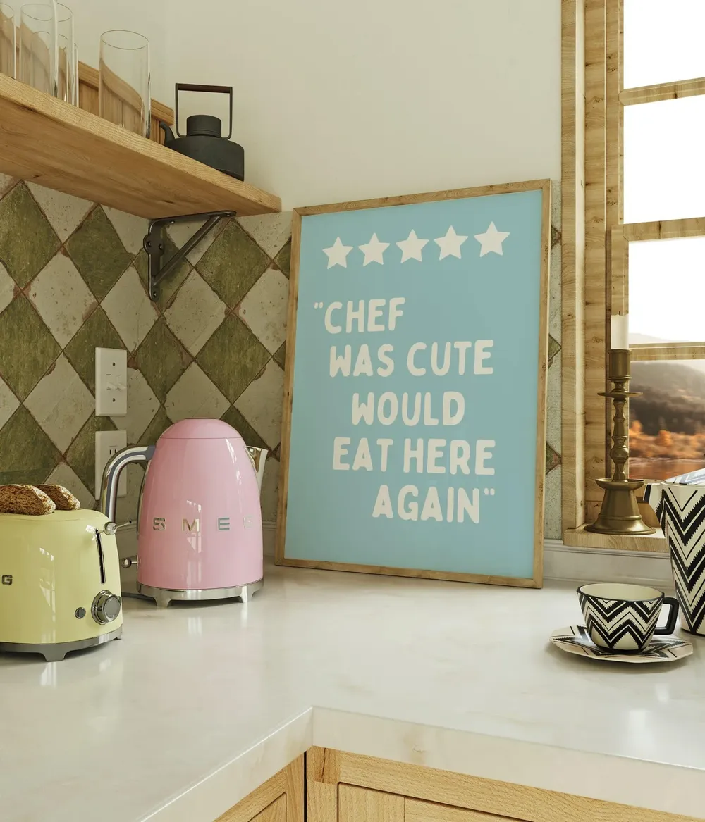 Five Stars Chef Was Cute Would Eat Here Again Art Print