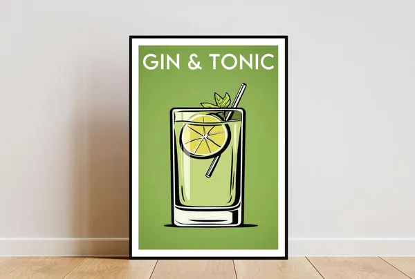 Gin And Tonic Kitchen Cocktail Art Print