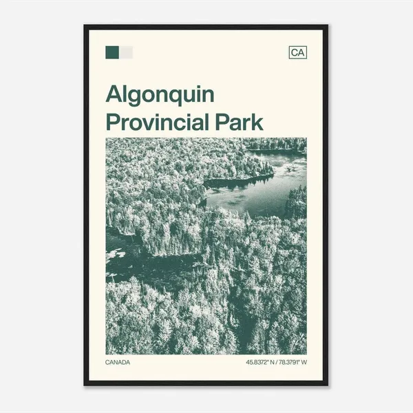 Algonquin Provincial Park Minimalist Travel Poster