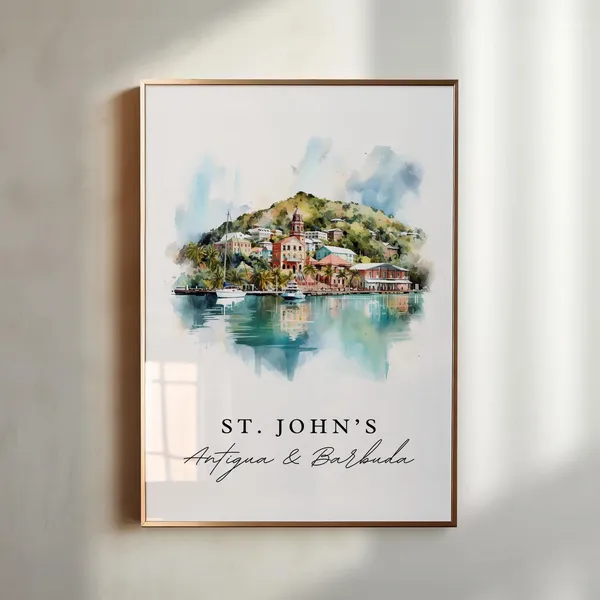 St Johns Antigua Poster, Antigua And Barbuda Travel