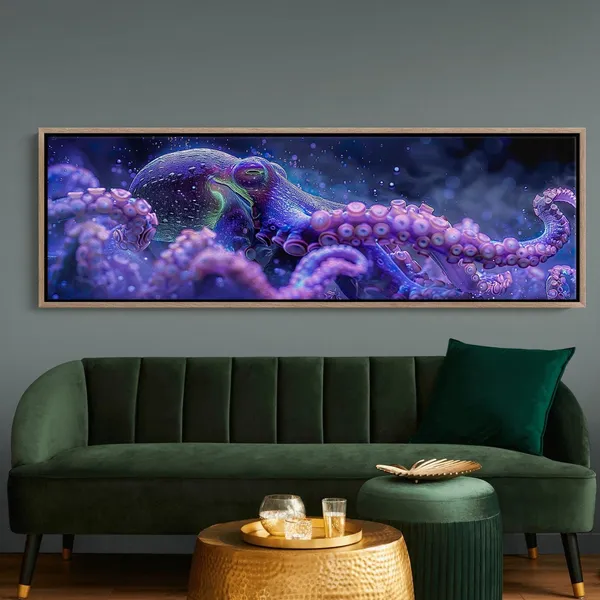 Octopus Wall Art Print, Contemporary Ocean Decor