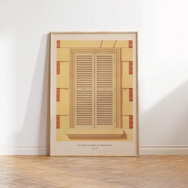 Vintage French Architecture Poster, Travel Art Print