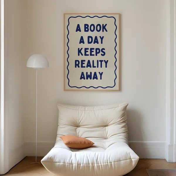 A Book A Day Keeps Reality Away, Book Club Poster