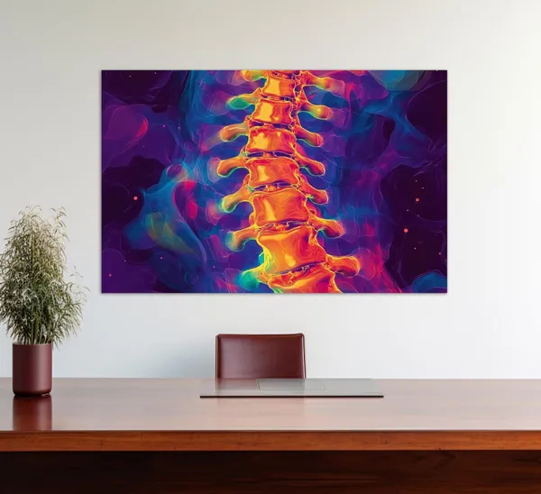 Anatomy of the Spine, Healthcare Wall Art Print