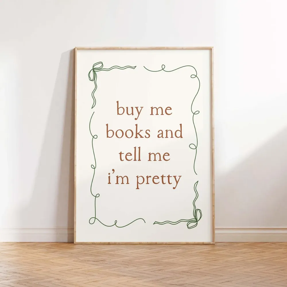 Bookish Coquette Reading Room Wall Art Print - Image 4
