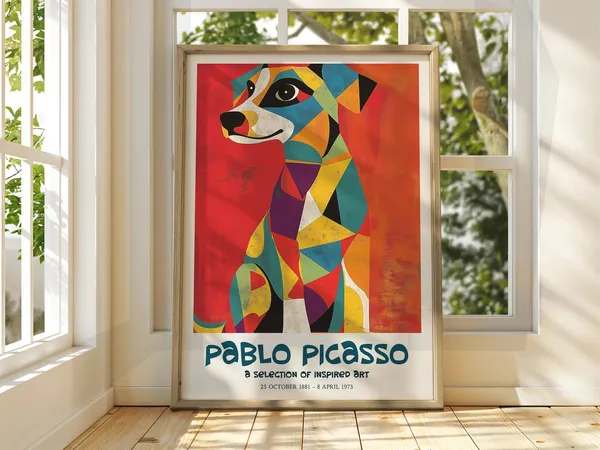 Pablo Picasso Exhibition Poster, Cubism Surrealism