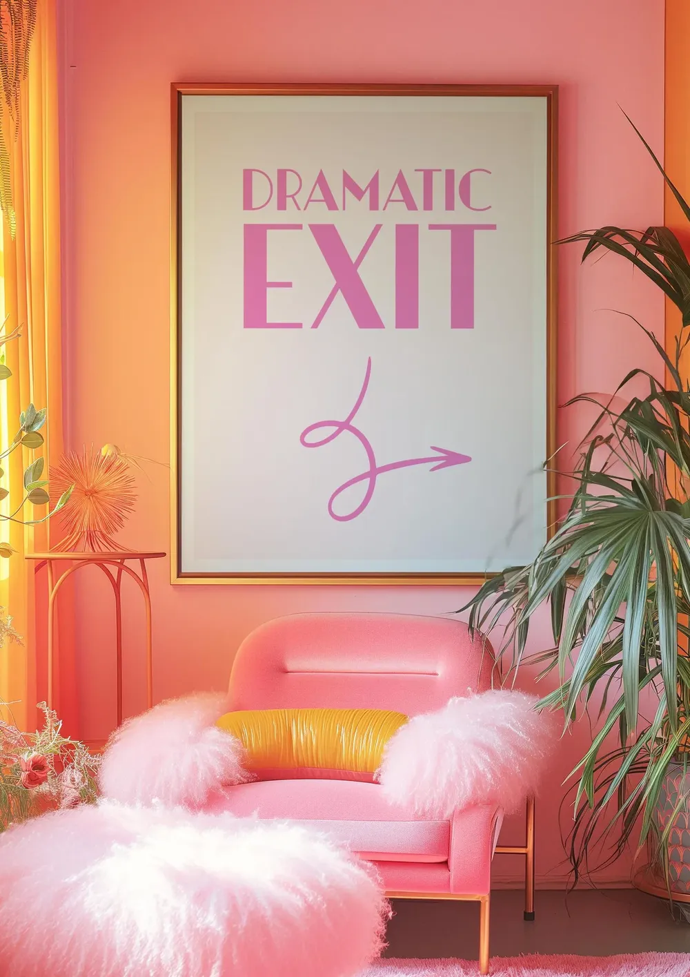 Dramatic Exit Theatre Lover Art Print, Drama Room Decor - Image 4