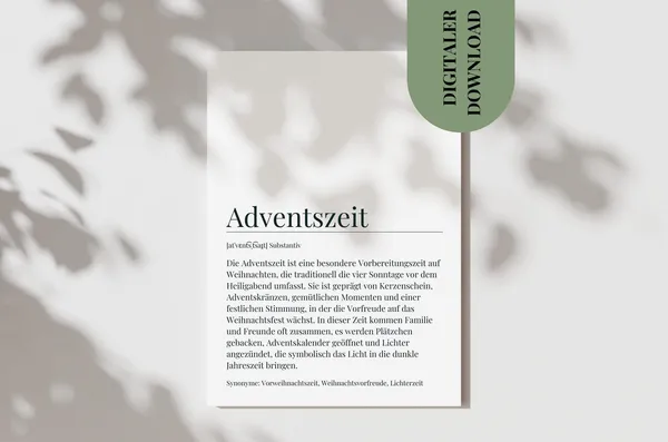 Advent Season Poster, Christmas Season Definition
