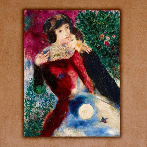 Marc Chagall Les Amoureux Poster Print