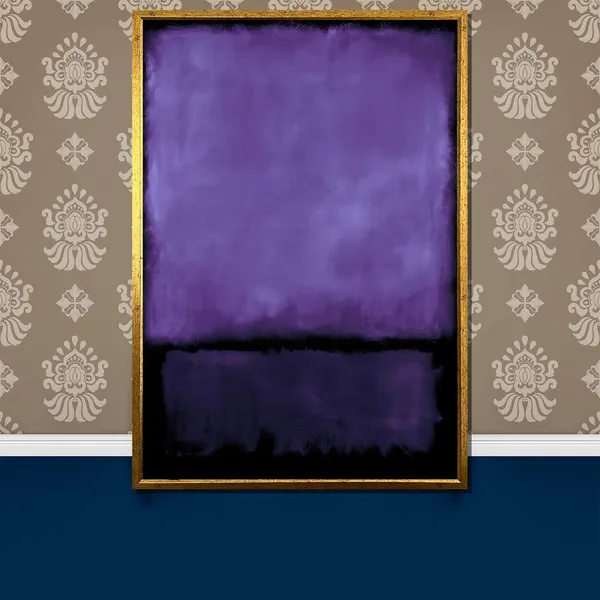 Mark Rothko-Inspired Purple and Black Abstract Art Print