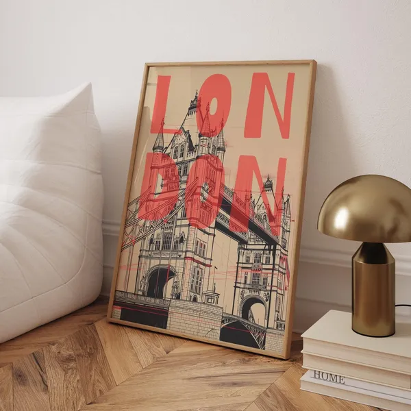London Tower Contemporary Travel Poster