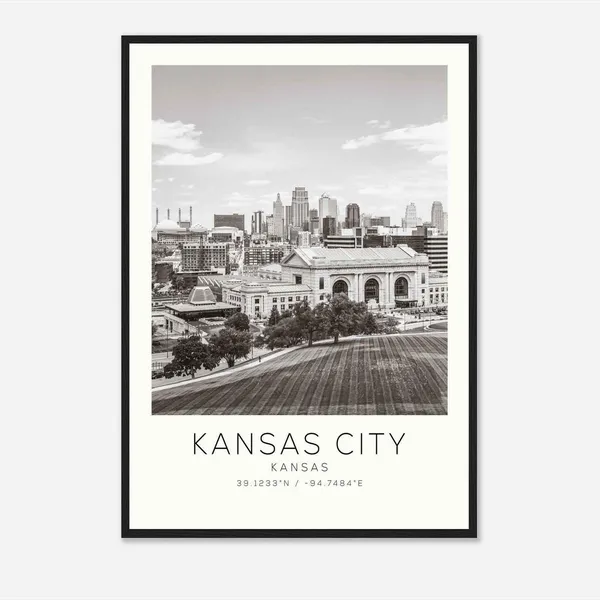Kansas City, Kansas Minimalist Travel Poster