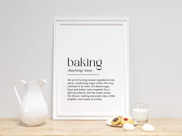 Baking Definition Poster, Baker Mom Holiday Gift
