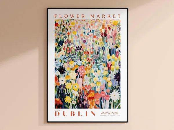 Dublin Flower Market - Travel Art