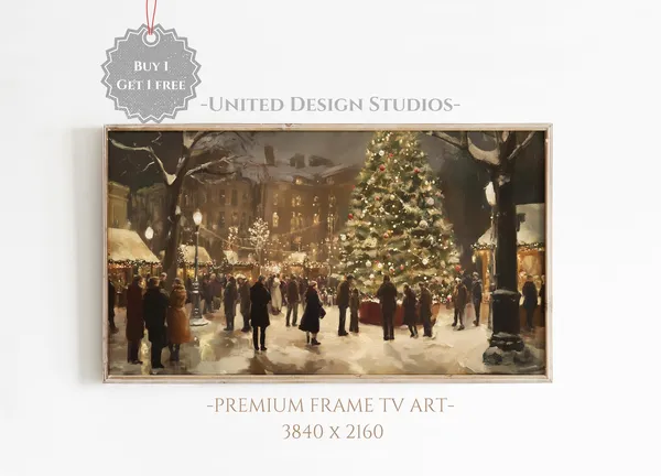 Christmas Winter Tv Art Poster Print