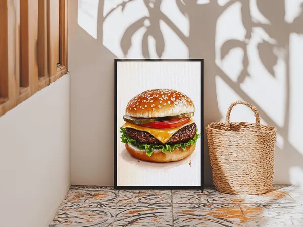That's A Big Burger Kitchen Wall Art Print