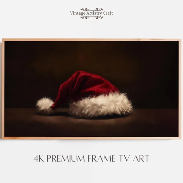 Vintage Claus Art Print, Moody Farmhouse Christmas