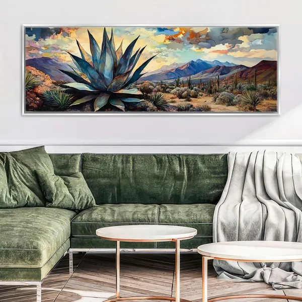 Agave Plant Southwest Desert Scene Poster Print