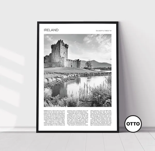 Ross Castle Killarney National Park Travel Poster