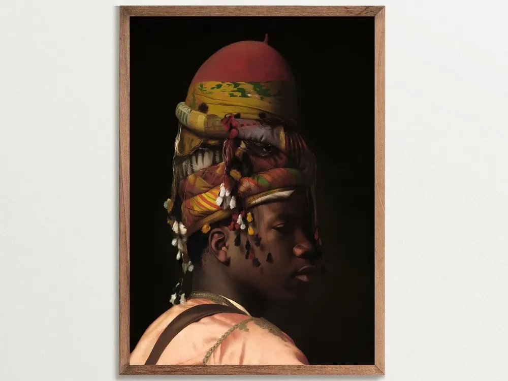 Moody Portrait Painting Art Print