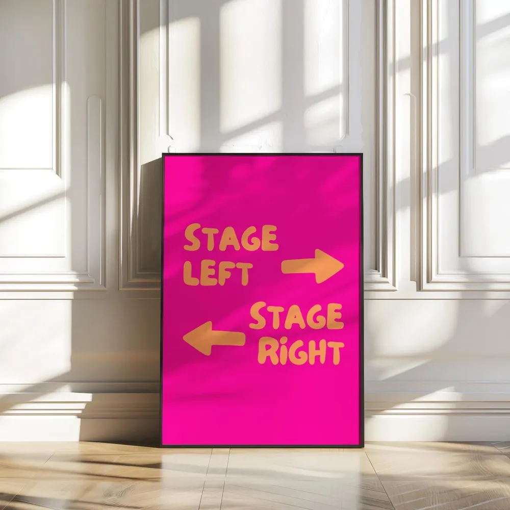 Stage Direction Theatre Lover Drama Classroom Art Print - Image 2