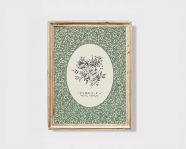 Grow Through What You Go Through Vintage Poster