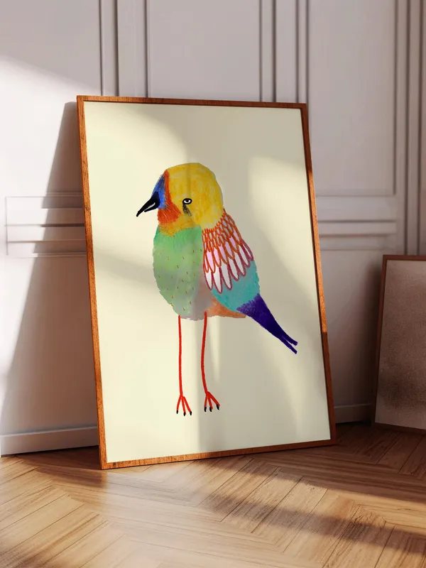 Bird Art Print, Nursery Decor for Kids Rooms