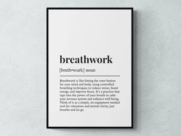 Breathwork Funny Definition Humor Art Print